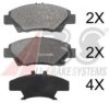 HONDA 45022TF0G02 Brake Pad Set, disc brake